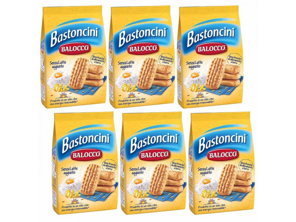 Inny BALOCCO Bastoncini - Talianske krehké sušienky s príchuťou citróna 350g 6 paczek